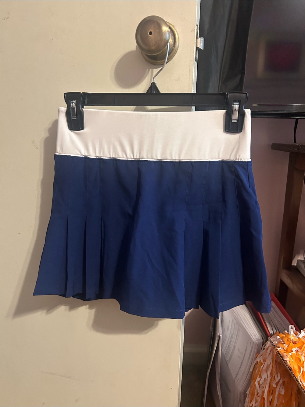 Prince Navy Skater Tennis Skirt with White Waistband